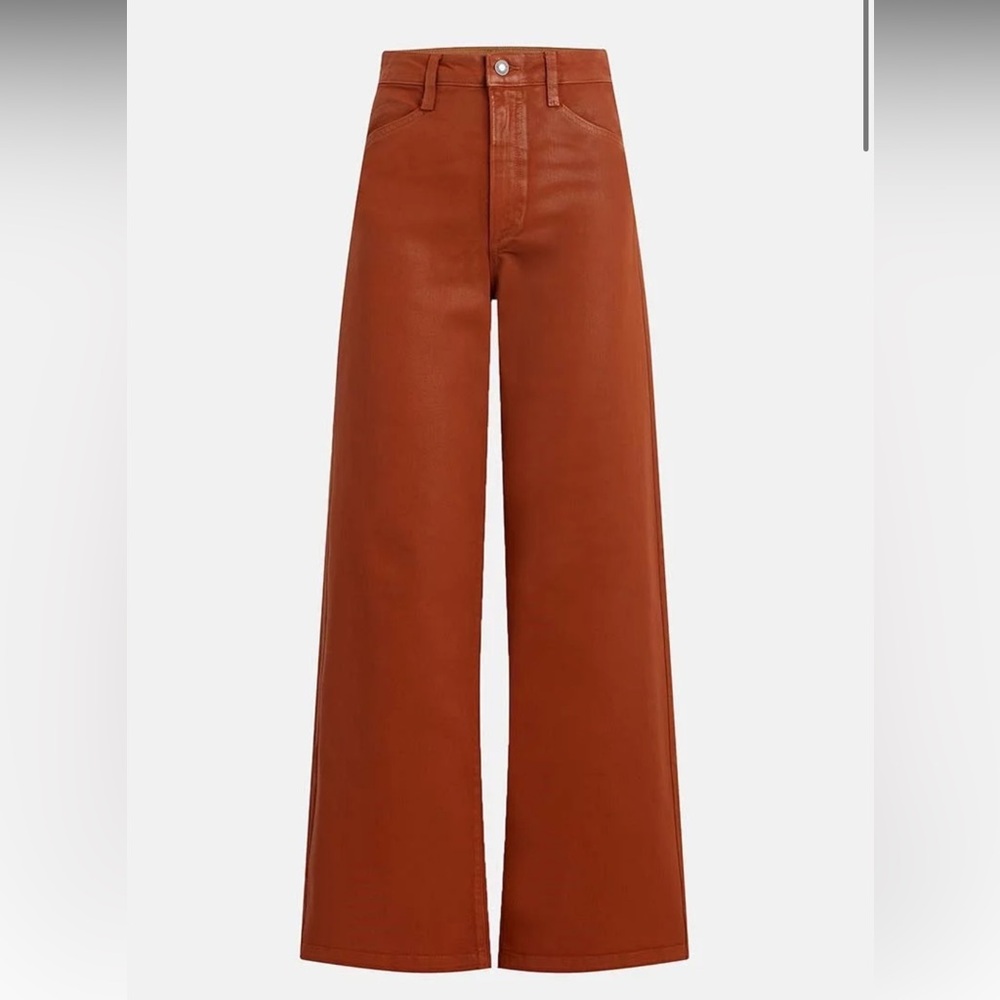 Favorite Daughter The Coated Mischa Wide Leg Pant Jean Size 23 - Picture 5 of 6